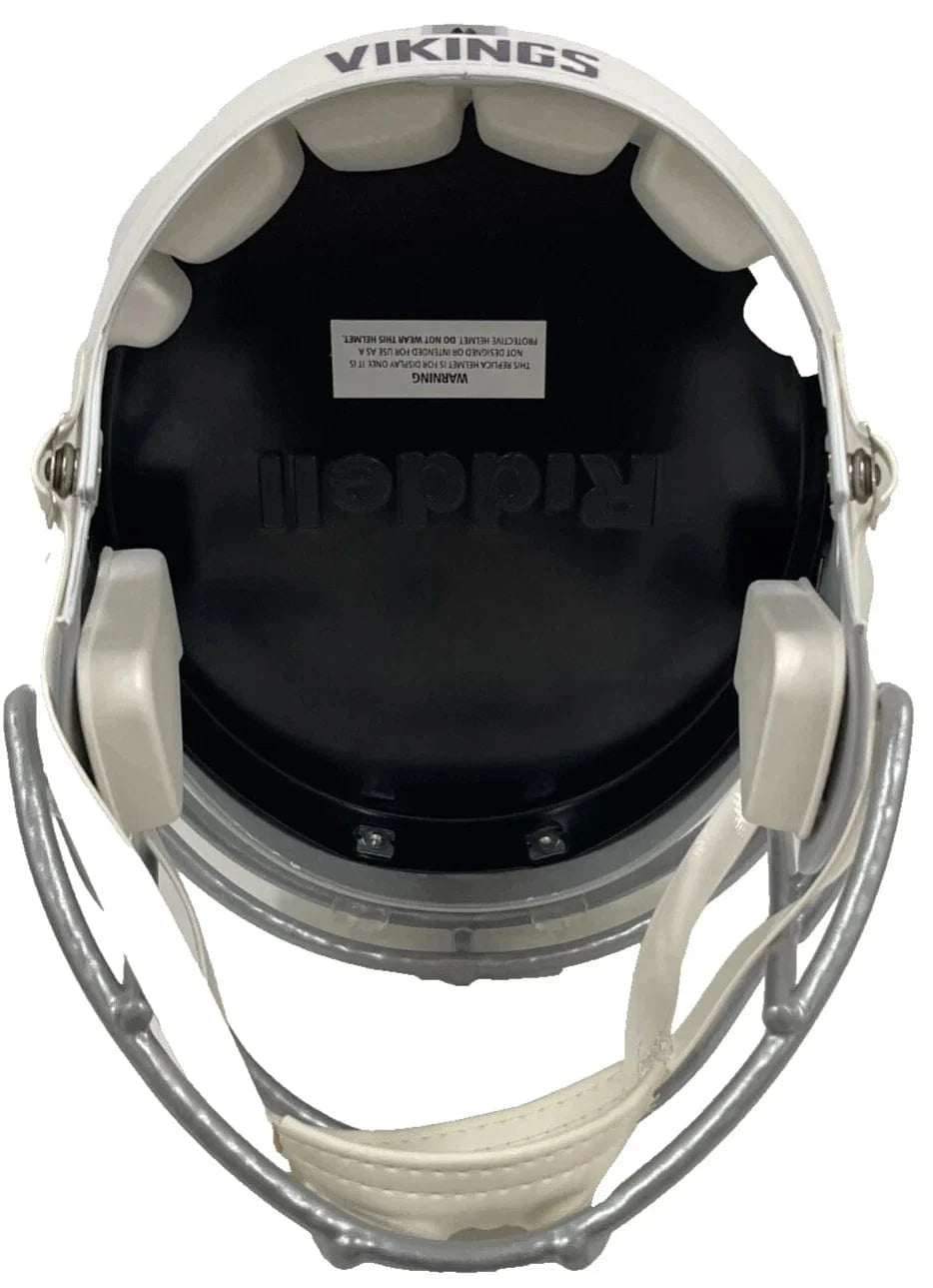 Justin Jefferson Signed NFL Helmet Beckett COA - Item #4 - Alternate Angle