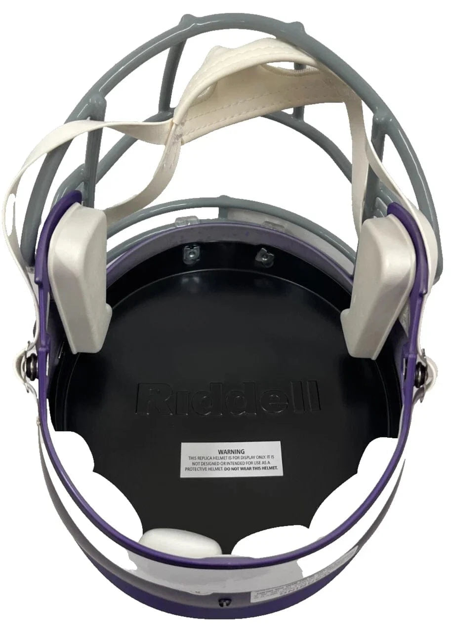 Justin Jefferson Signed NFL Helmet Beckett COA - Item #1 - Alternate Angle