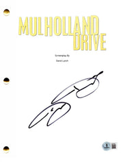Justin Theroux signed Mulholland Drive movie script — Beckett authenticated