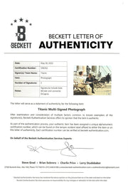 Kate Winslet Signed 11x14 Photo from Titanic Beckett COA - Item #3 - Detail View