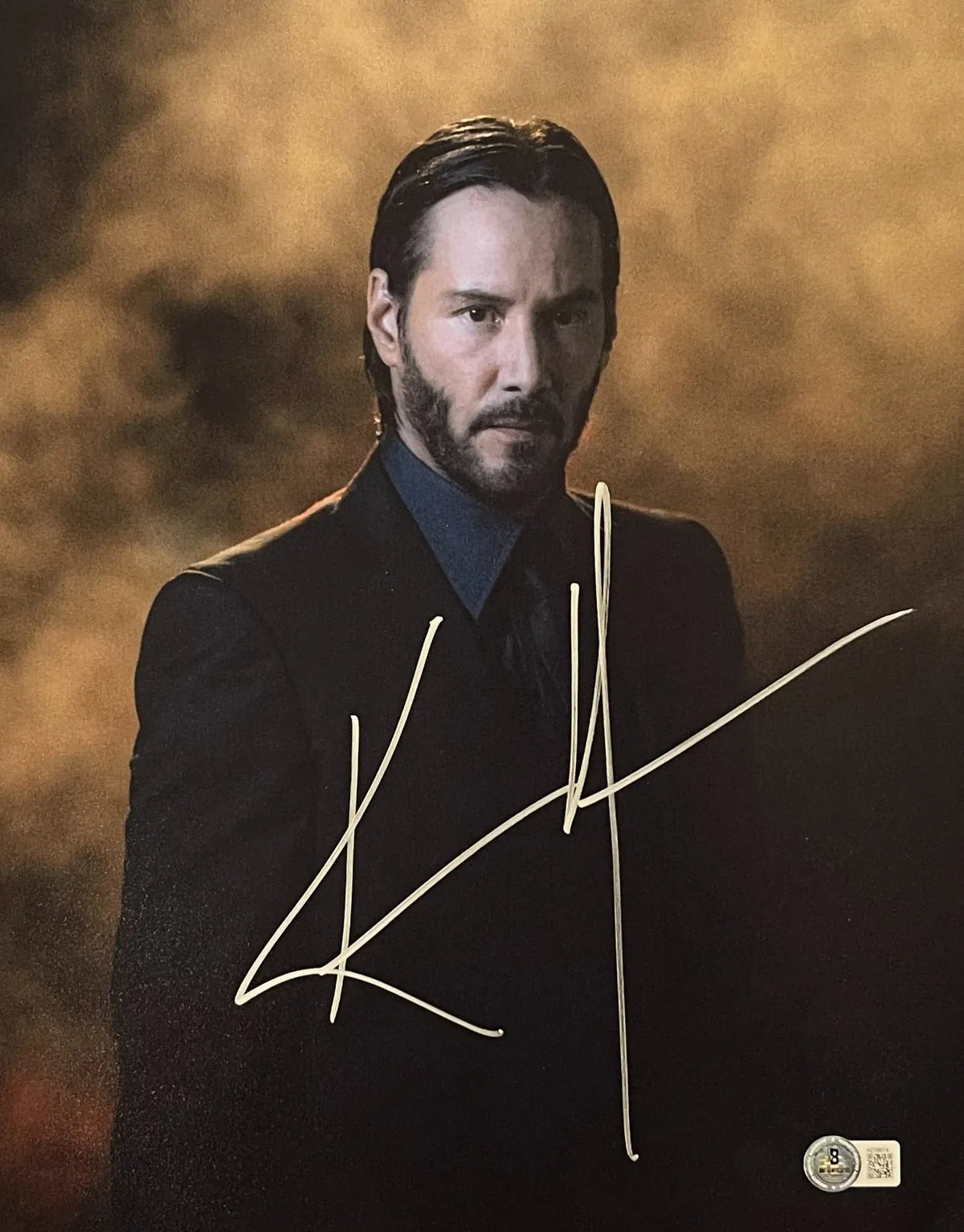 Keanu Reeves Authentic Autographed John Wick Parabellum 11x14 Photo