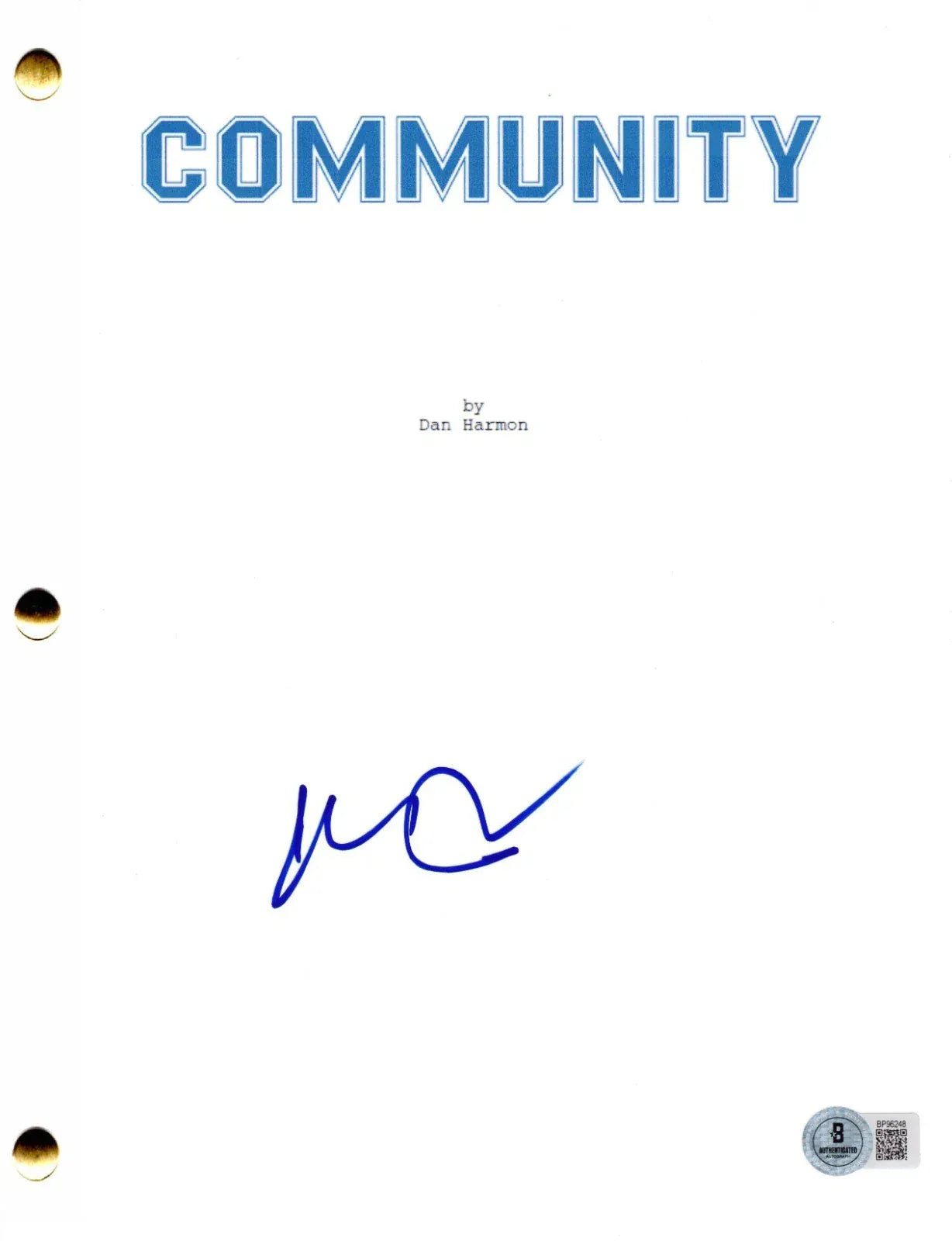 Ken Jeong Signed Community Script | PTS