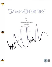 Kit Harington signed Game of Thrones script with Beckett Hologram & QR Code