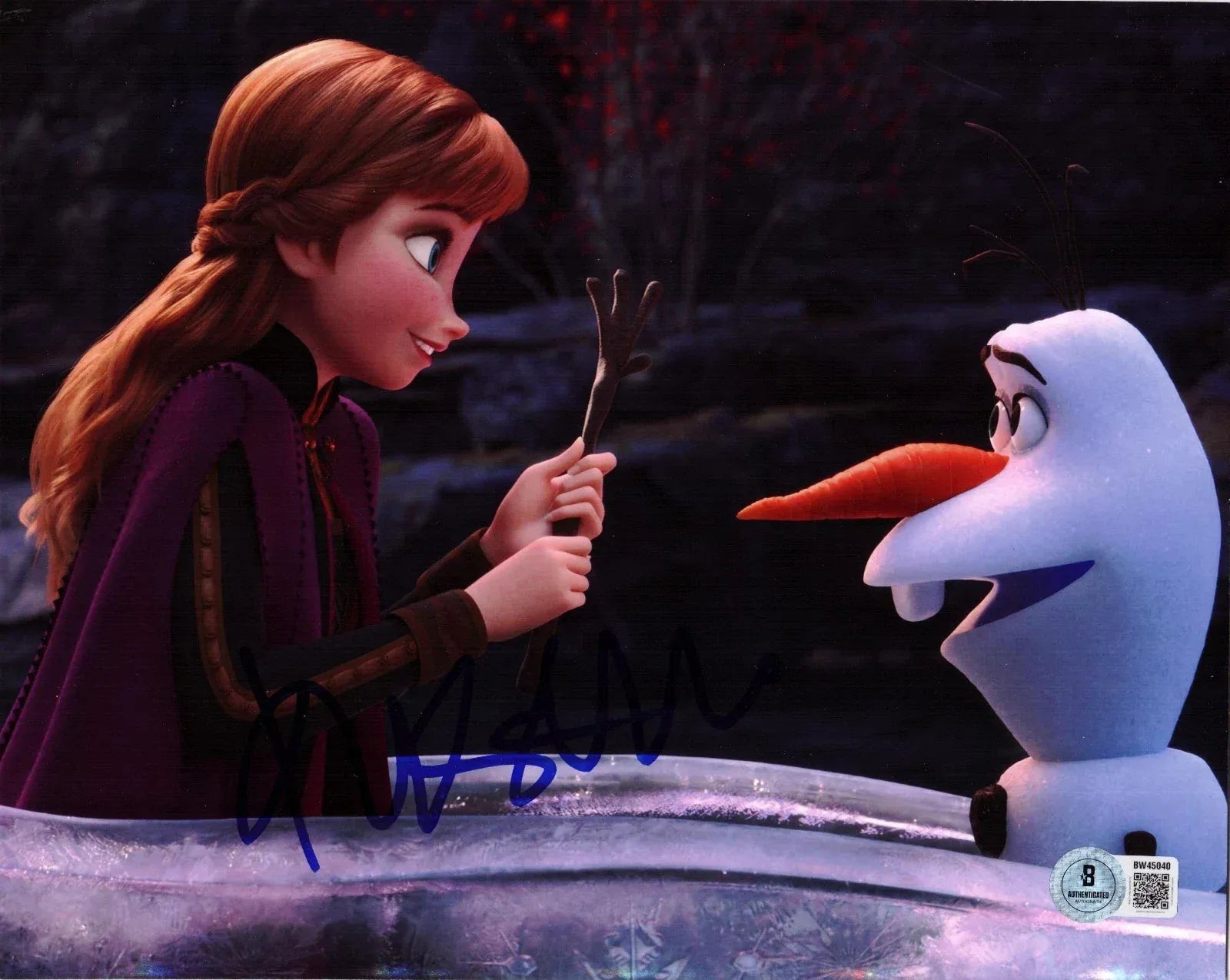 Kristen Bell signed Frozen 8x10 photo — Beckett authenticated
