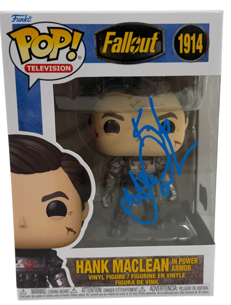 Kyle MacLachlan signed Hank Maclean Fallout Funko Pop with Beckett COA