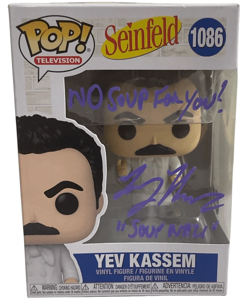 Larry Thomas Authentic Autographed Yev Kassem Seinfeld 1086 Funko Pop Figure #4