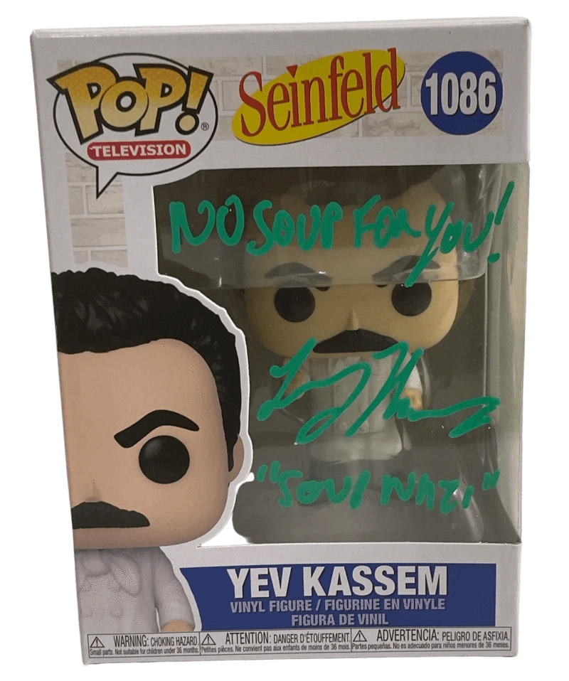 Larry Thomas Authentic Autographed Yev Kassem Seinfeld 1086 Funko Pop Figure #2