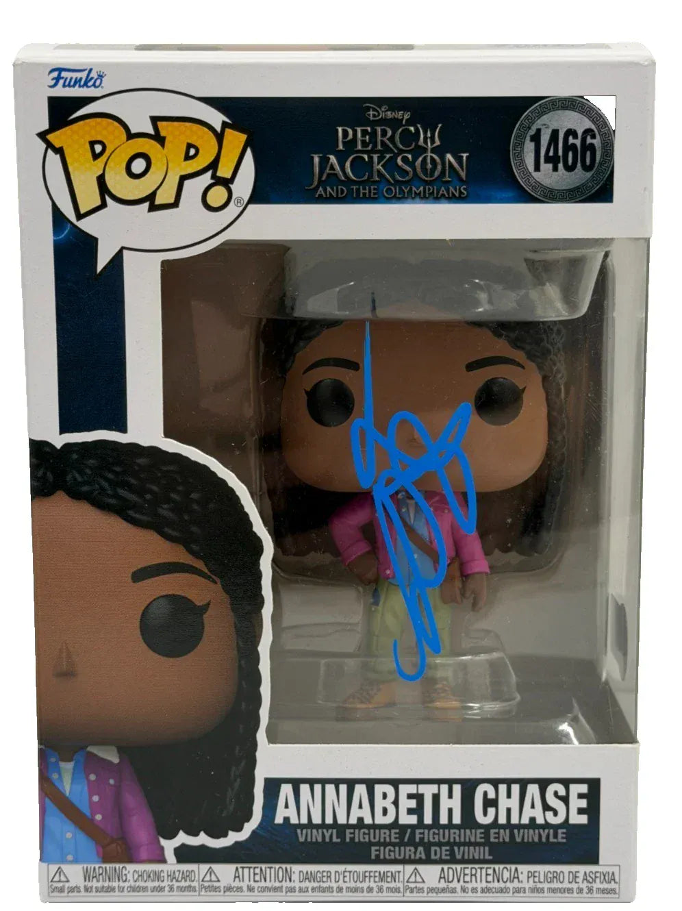 Leah Jeffries Authentic Autographed Annabeth Chase Percy Jackson and the Olympians 1466 Funko Pop Figure