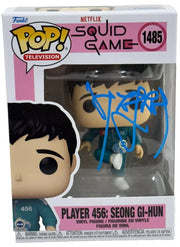 Lee Jung-Jae Authentic Autographed Player 456: Seong Gi-Hun Squid Game 1485 Funko Pop Figure