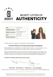 Johnny Depp Signed 11x14 Photo from What's Eating Gilbert Grape? Beckett COA - Detail View