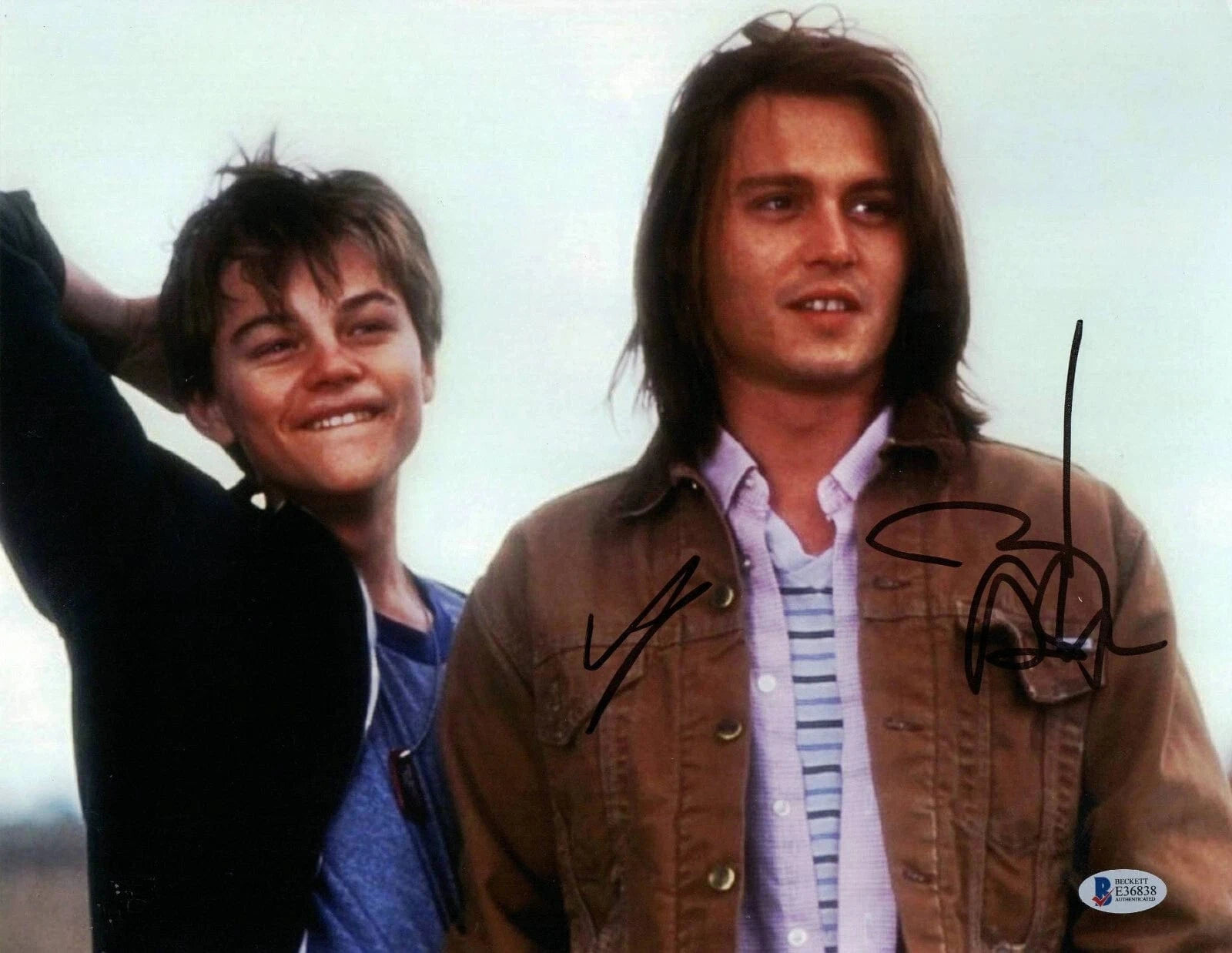 Johnny Depp Signed 11x14 Photo from What's Eating Gilbert Grape? Beckett COA