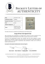 Leonardo DiCaprio Signed Script from Gangs of New York Beckett COA - Detail View