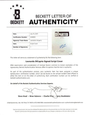 Leonardo DiCaprio Signed Script from The Departed Beckett COA - Detail View