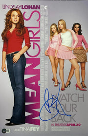 Lindsay Lohan Signed 12x18 Poster from Mean Girls Beckett Witness COA - Item #1