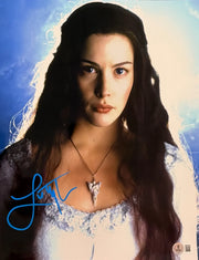 Liv Tyler signed Lord of the Rings 11x14 metallic photo with Beckett Witness COA
