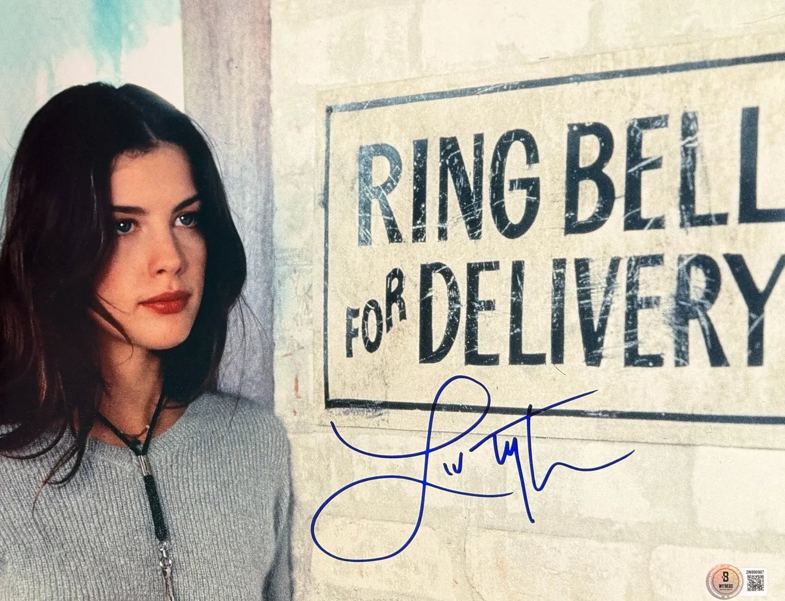 Liv Tyler signed Empire Records 11x14 photo with Beckett Witness COA