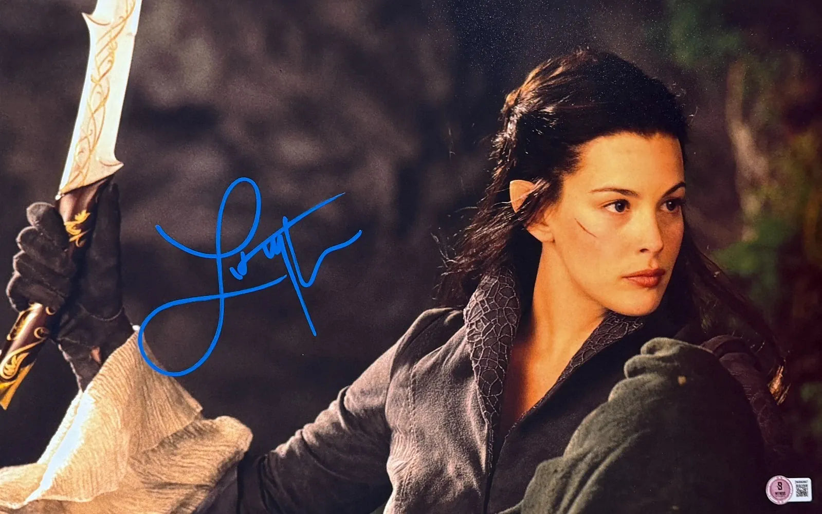 Liv Tyler signed Lord of the Rings 12x18 photo with Beckett Witness COA