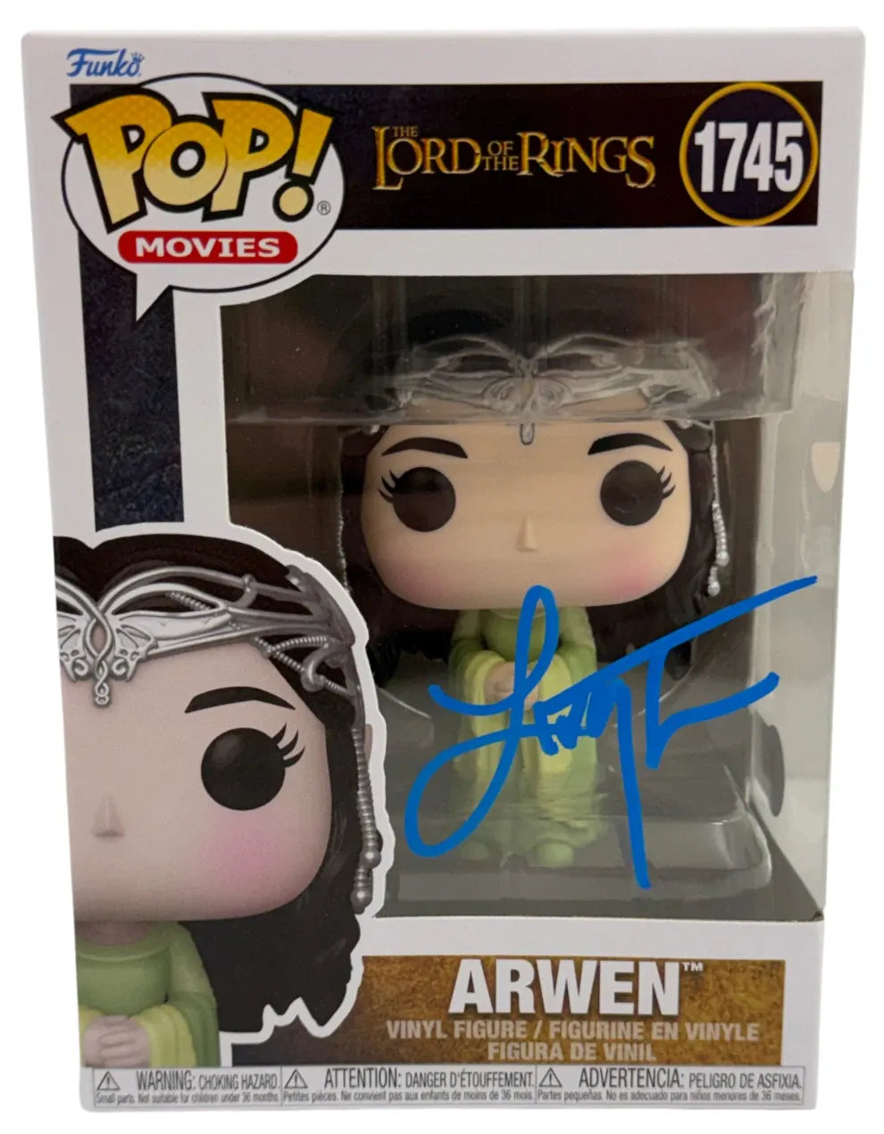 Liv Tyler signed Arwen Lord of the Rings Funko Pop with Beckett Witness COA
