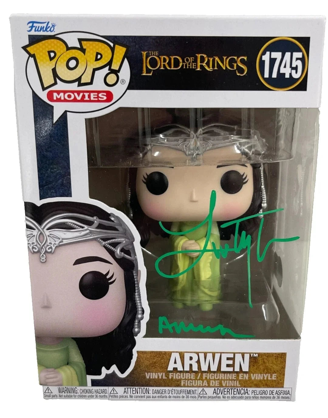 Liv Tyler Authentic Autographed Arwen Lord of the Rings 1745 Funko Pop Figure