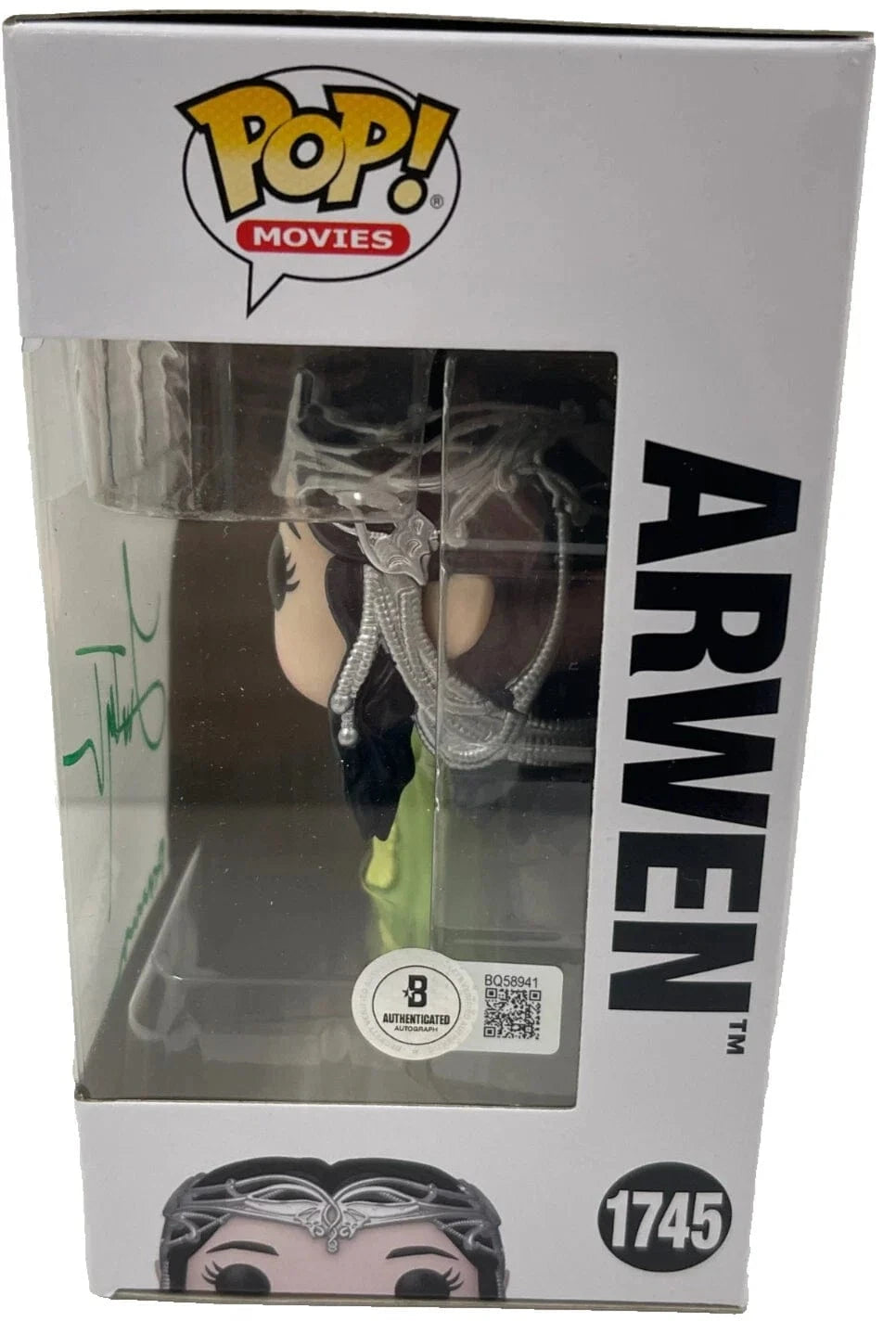 Liv Tyler Signed Funko from Lord of the Rings Beckett COA - Alternate Angle