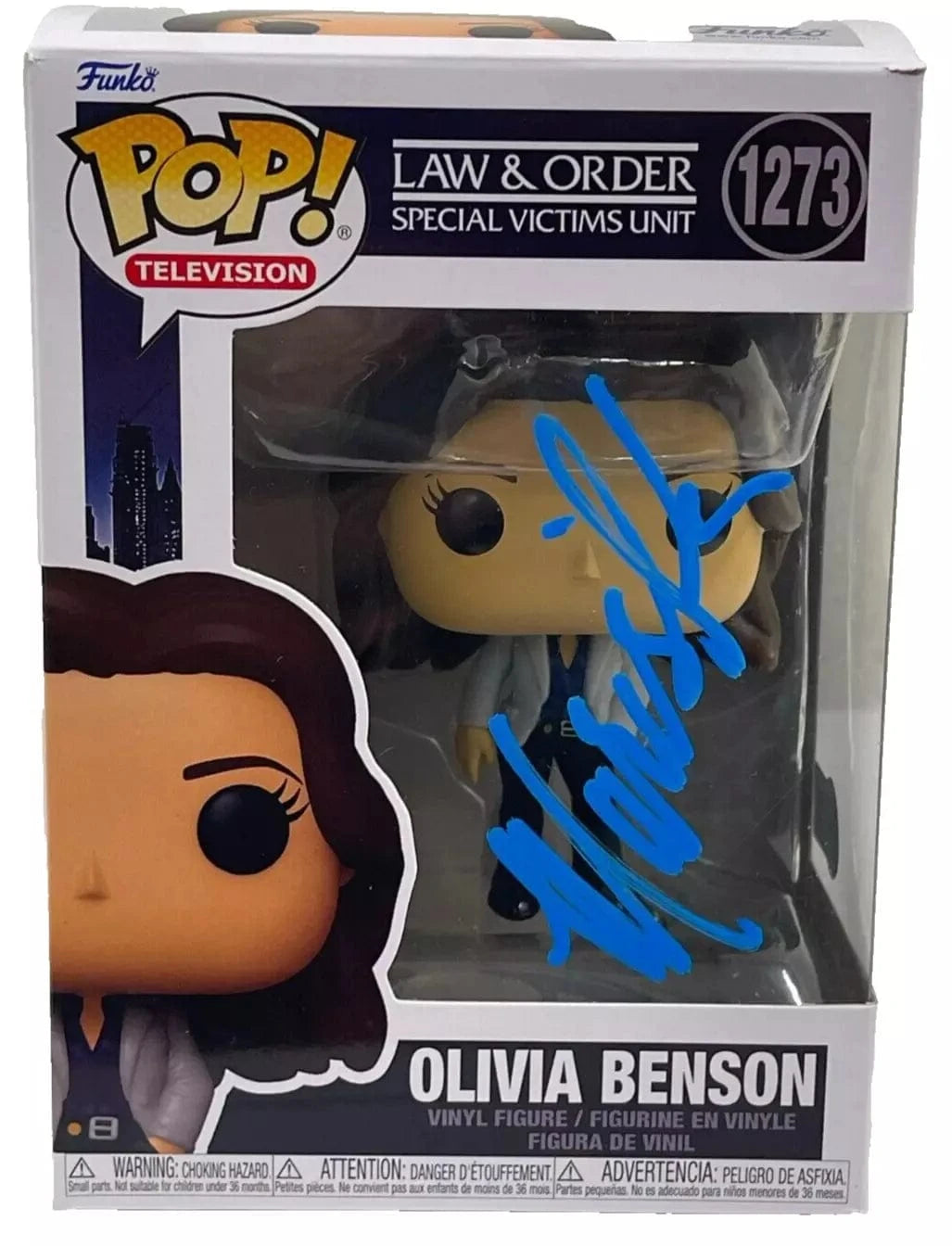 Mariska Hargitay Authentic Autographed Olivia Benson Law & Order SVU 1273 Funko Pop Figure