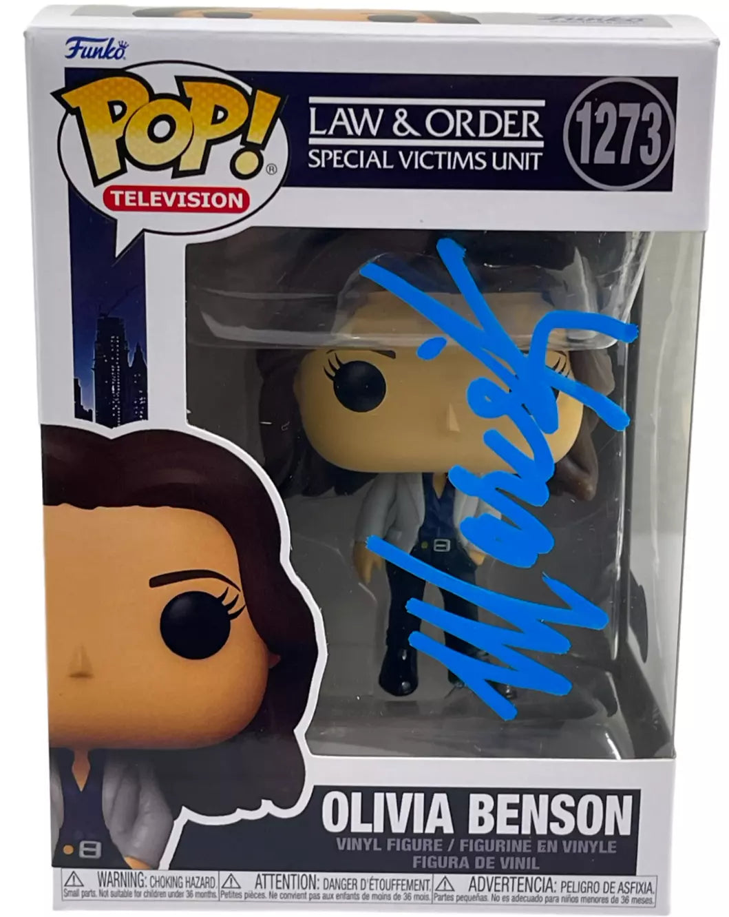 Mariska Hargitay Authentic Autographed Olivia Benson Law & Order Special Victims Unit 1273 Funko Pop Figure