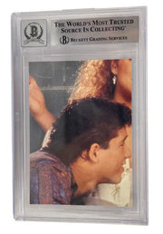 Mark-Paul Gosselaar signed Saved by the Bell 1992 Pacific Card 102 — card back view