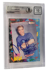 Mark-Paul Gosselaar signed Saved by the Bell 1992 Pacific card #23 inscribed Zack — Grade 10