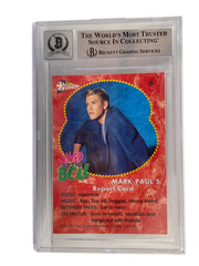 Mark-Paul Gosselaar signed Saved by the Bell 1992 Pacific Card 6 — card back view