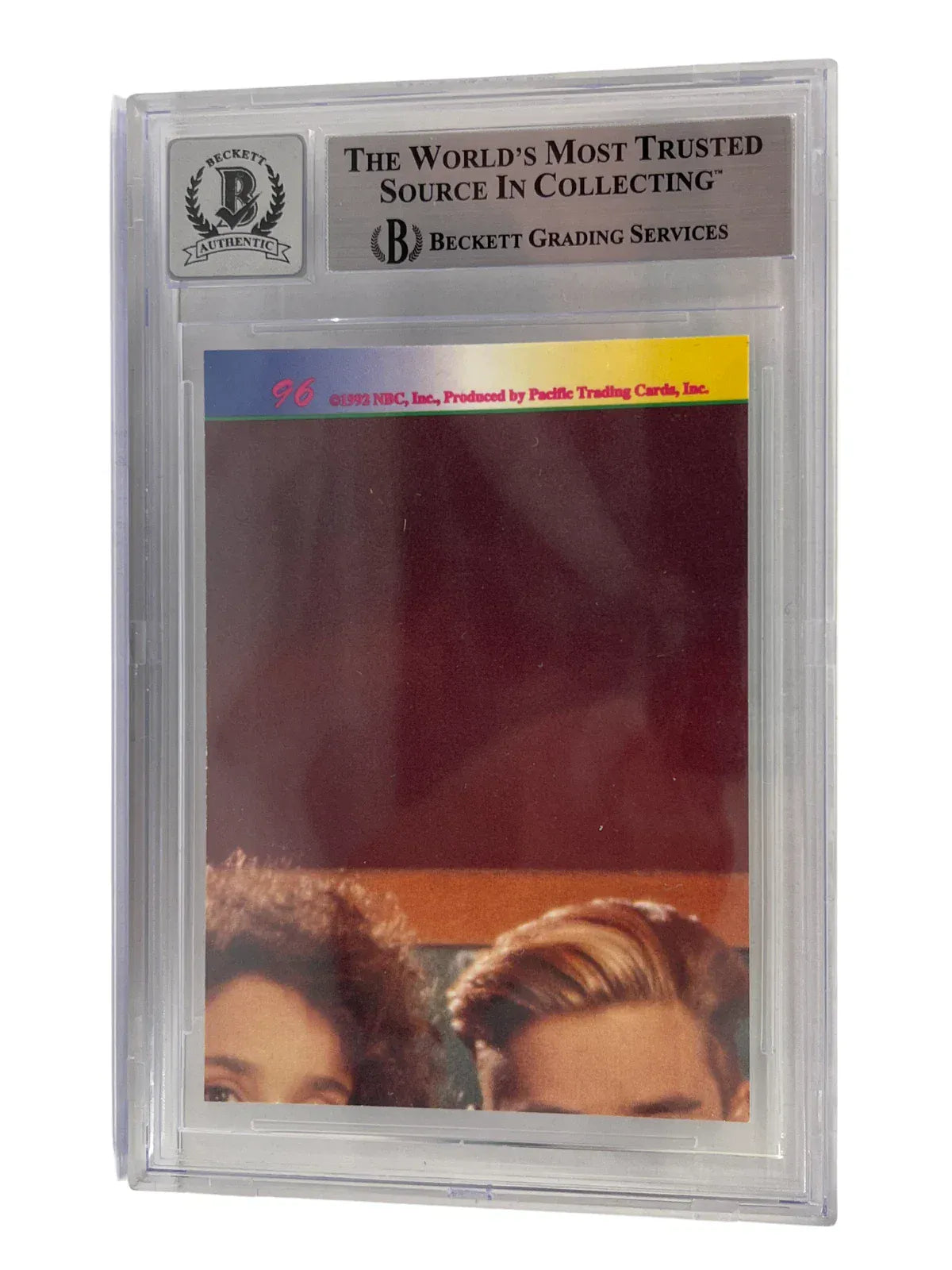 Mark-Paul Gosselaar signed Saved by the Bell 1992 Pacific Card 96 — card back view