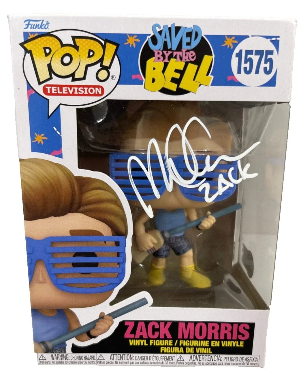 Mark-Paul Gosselaar Authentic Autographed Zack Morris Saved by the Bell 1575 Funko Pop Figure #5