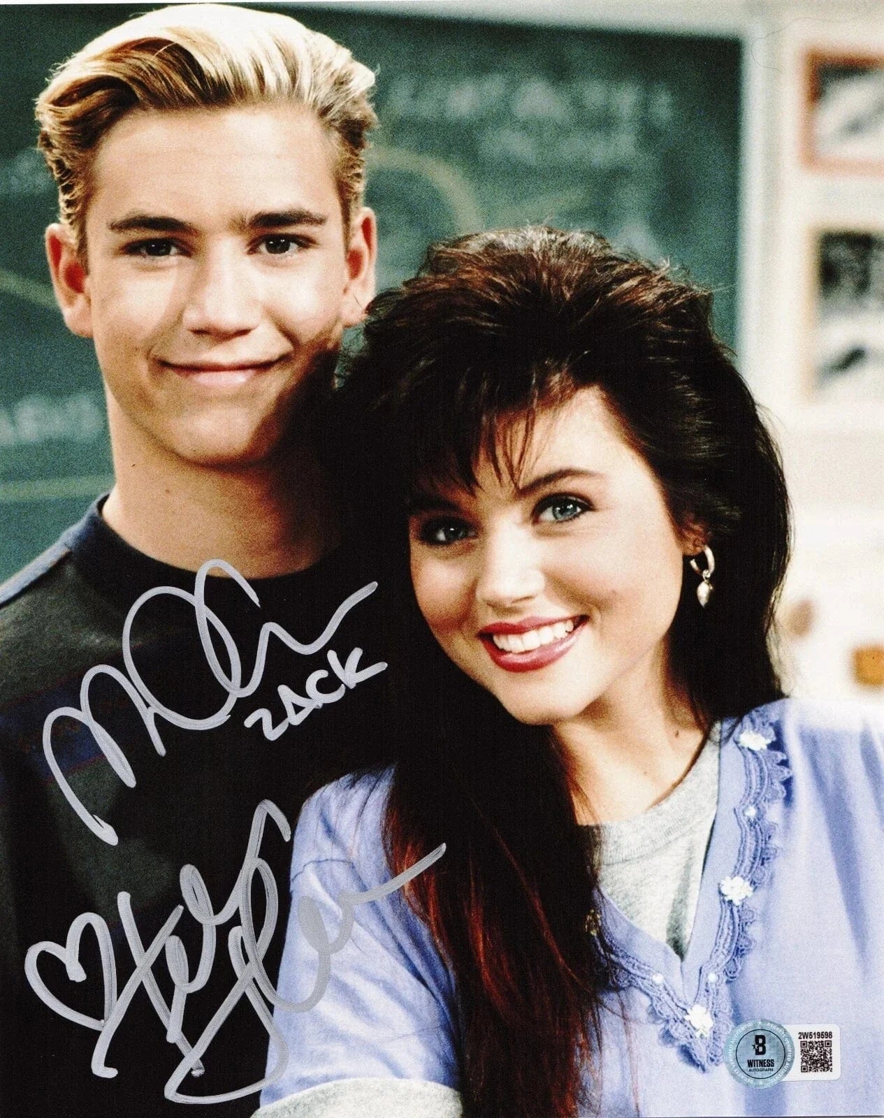 Mark-Paul Gosselaar Signed 8x10 Photo from Saved by the Bell Beckett COA - Item #4