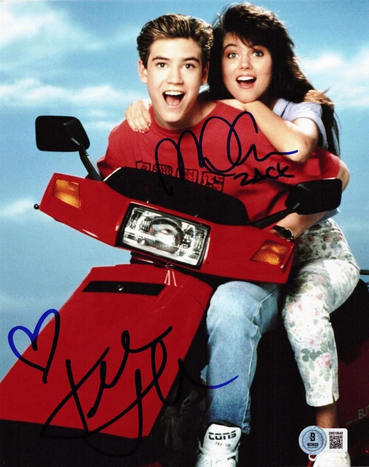 Mark-Paul Gosselaar Signed 8x10 Photo from Saved by the Bell Beckett COA - Item #2