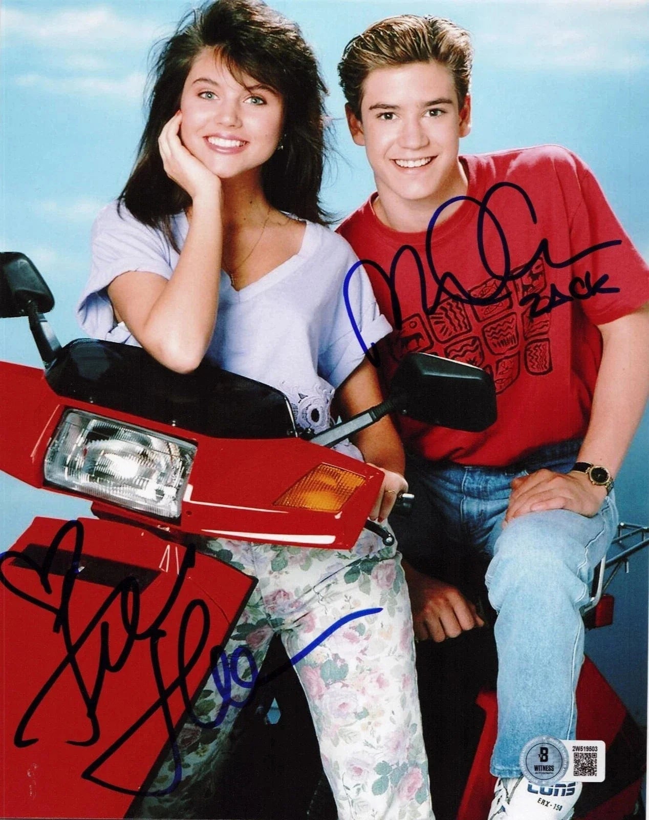 Mark-Paul Gosselaar Signed 8x10 Photo from Saved by the Bell Beckett COA - Item #1