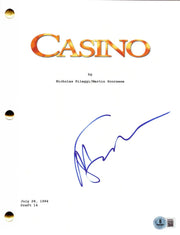 Martin Scorsese Signed Complete Movie Script from Casino Beckett COA - Item #3