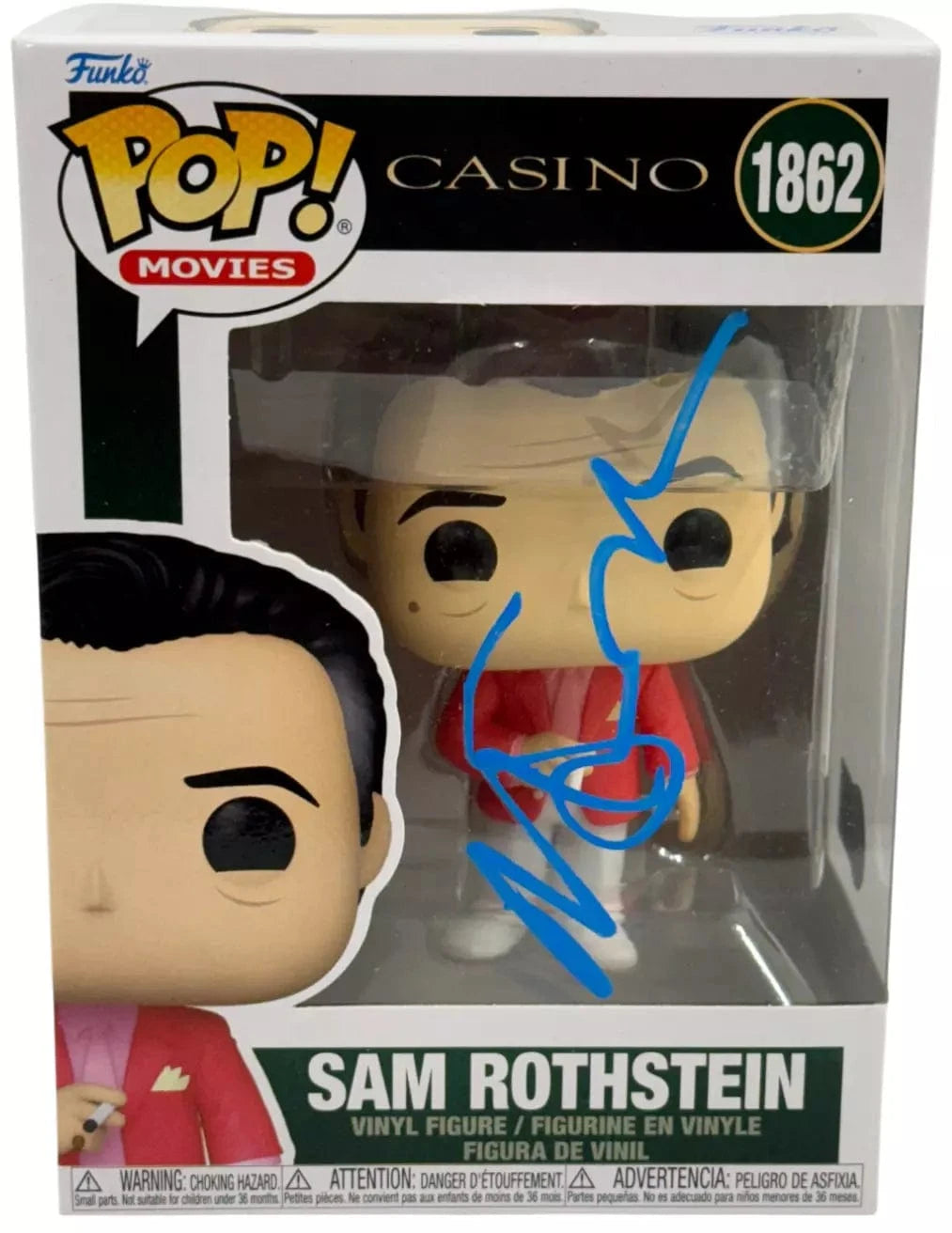 Martin Scorsese Authentic Autographed Sam Rothstein Casino 1862 Funko Pop Figure