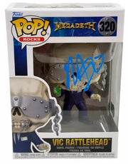 Marty Friedman Authentic Autographed Vic Rattlehead Megadeath 320 Funko Pop Figure