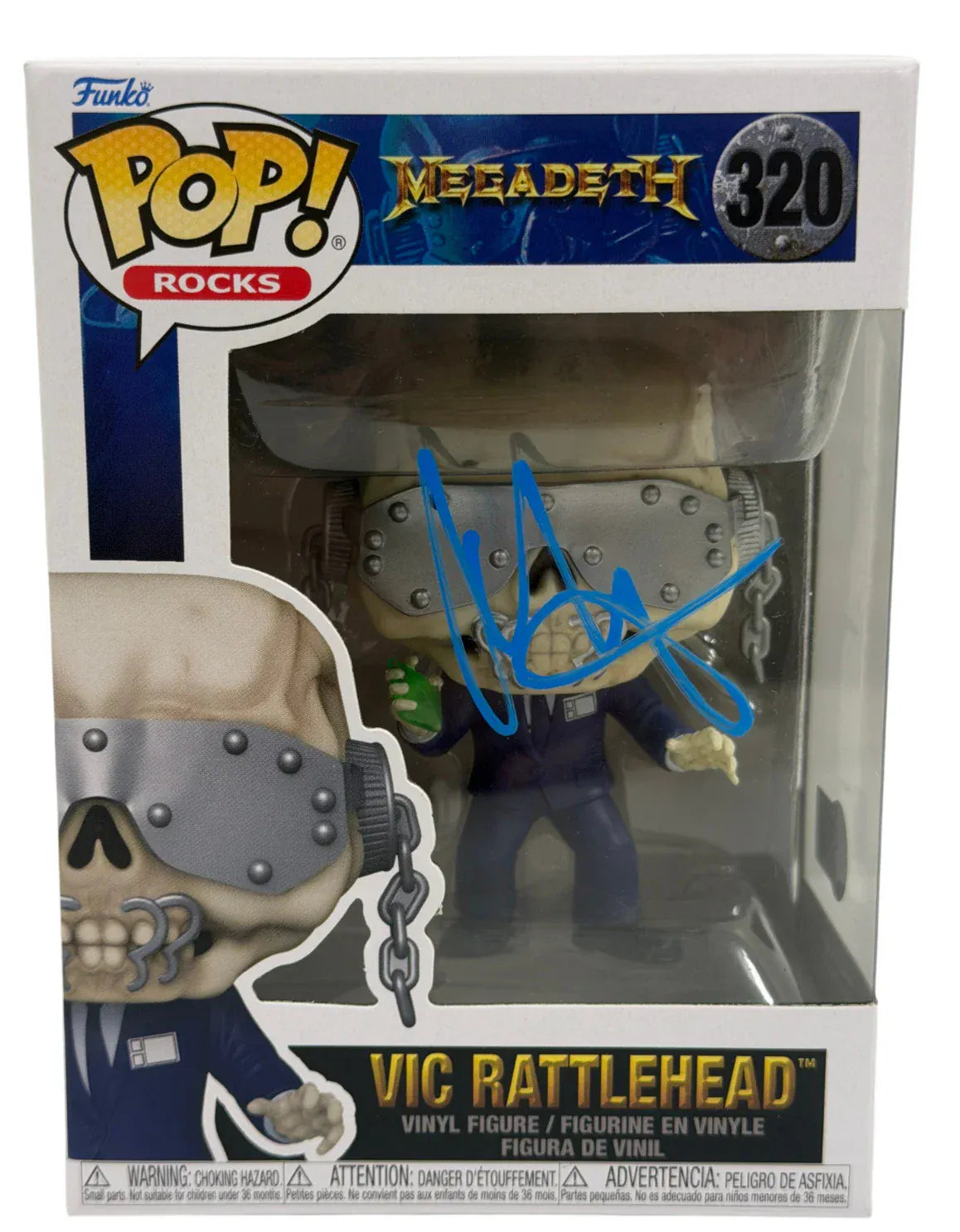Marty Friedman Signed Vic Rattlehead Megadeth Funko | PTS