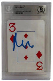 Matt Damon Signed Replica Prop from Rounders Beckett COA - Item #11