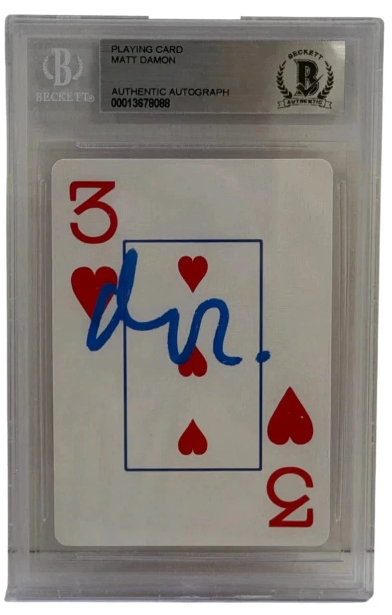 Matt Damon Signed Replica Prop from Rounders Beckett COA - Item #12