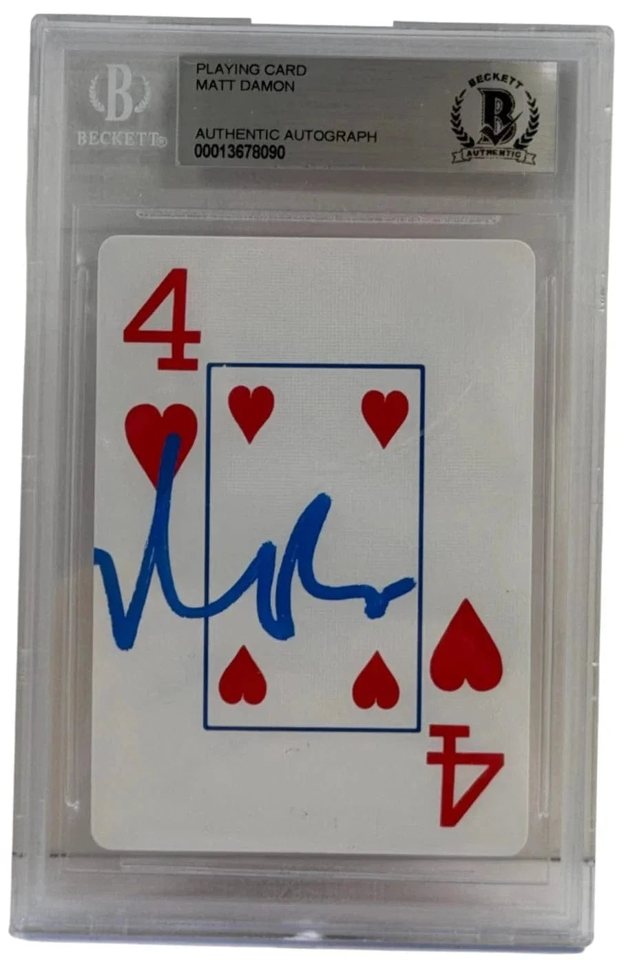 Matt Damon Signed Replica Prop from Rounders Beckett COA - Item #2