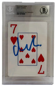 Matt Damon Signed Replica Prop from Rounders Beckett COA - Item #7