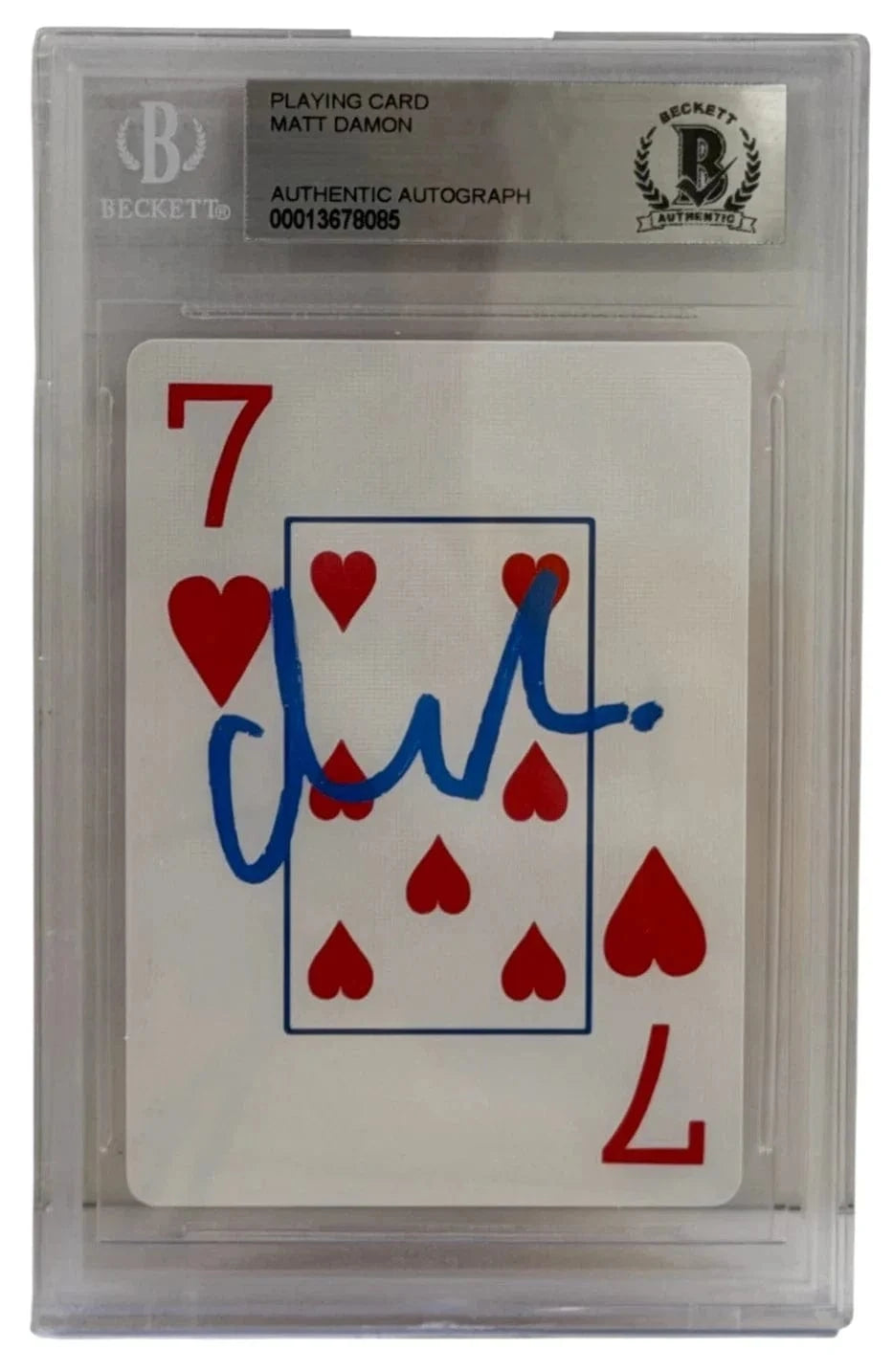 Matt Damon Signed Replica Prop from Rounders Beckett COA - Item #7