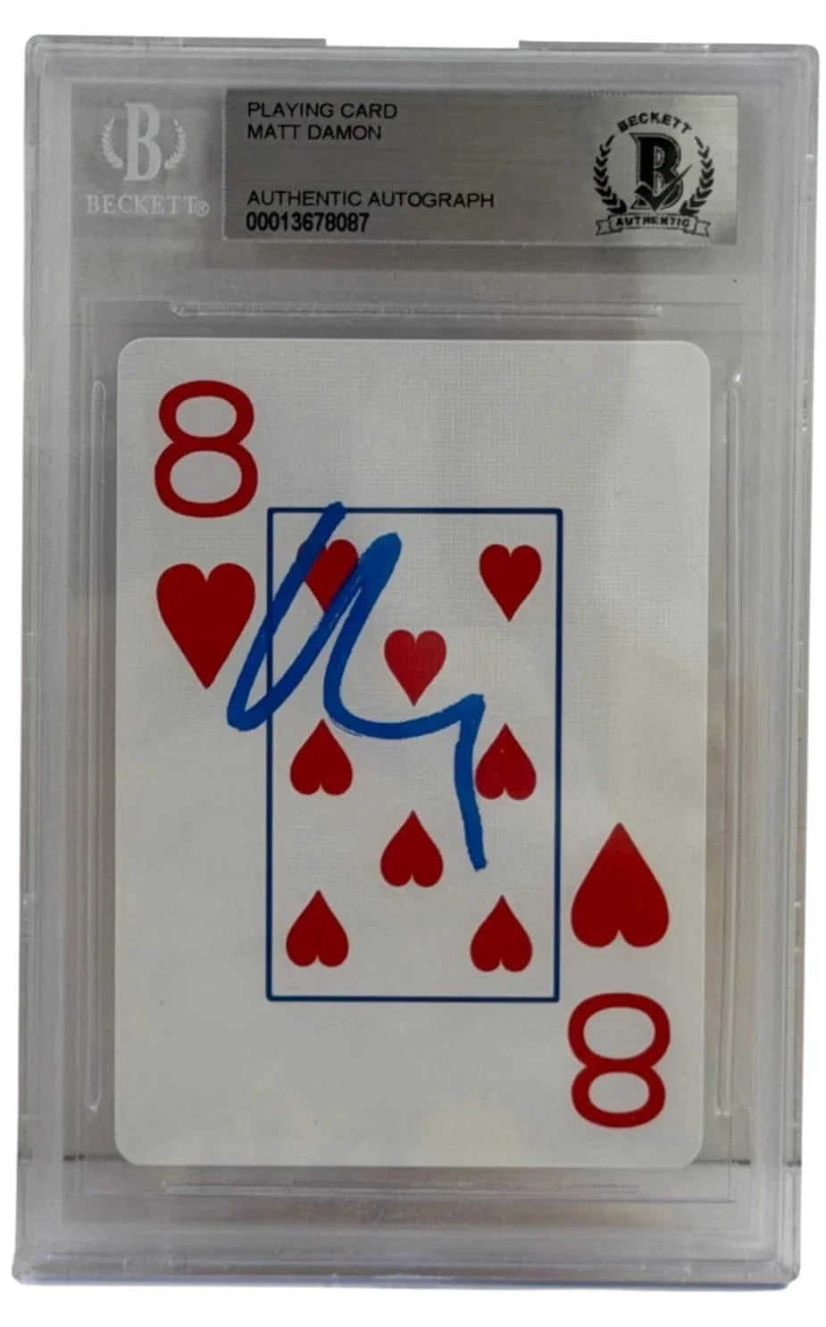 Matt Damon Signed Replica Prop from Rounders Beckett COA - Item #8