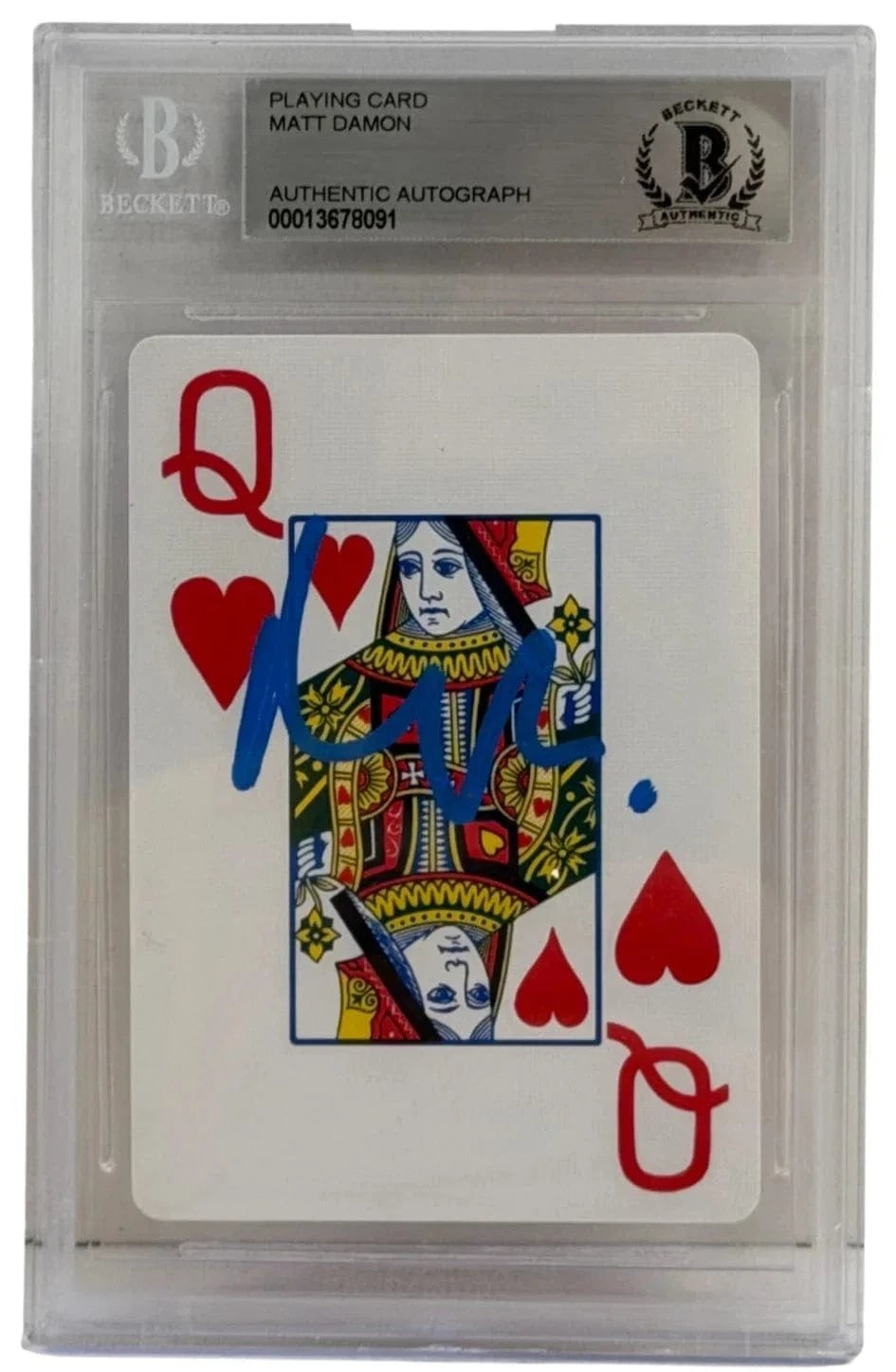 Matt Damon Signed Replica Prop from Rounders Beckett COA - Item #4