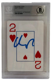 Matt Damon Signed Replica Prop from Rounders Beckett COA - Item #13