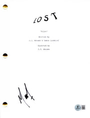 Matthew Fox signed Lost script with Beckett COA