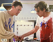 Matthew Lillard and Skeet Ulrich dual-signed Scream 8x10 photo inscribed Stu Billy — Beckett Witness
