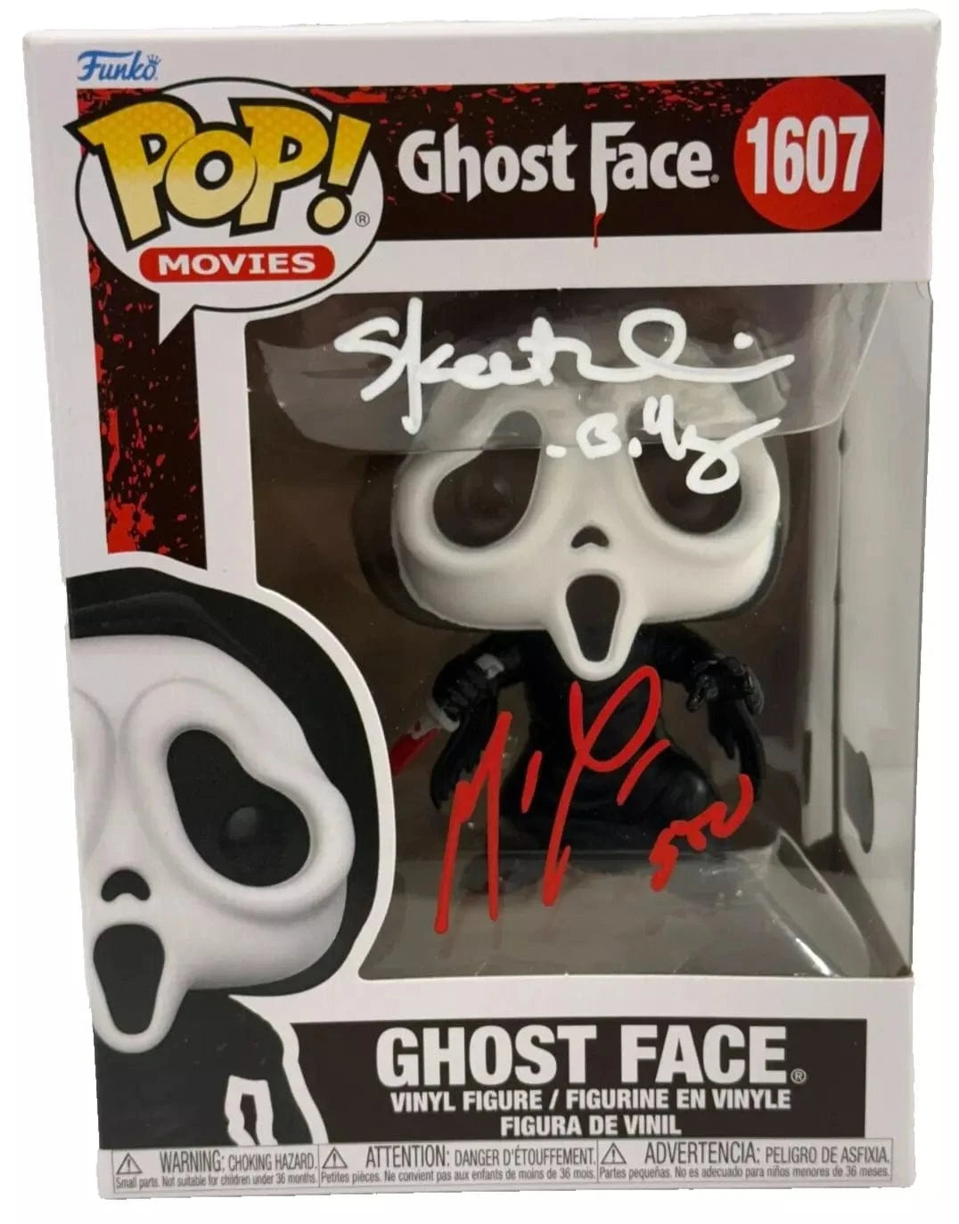 Matthew Lillard & Skeet Ulrich Authentic Autographed Ghost Face 1607 Funko Pop Figure