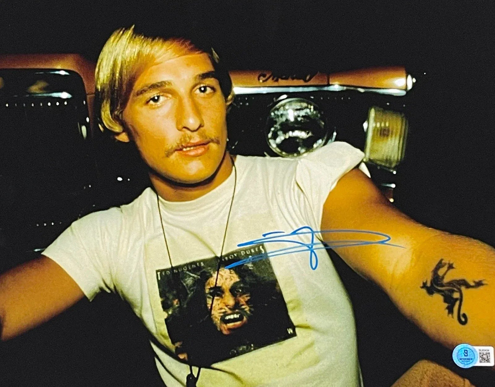 Matthew McConaughey Signed 11x14 Photo from Dazed and Confused Beckett COA - Item #33